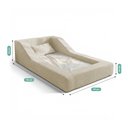 Ver imagem 2 de Cama Montessoriana Infantil Noah 100% Espuma com Colchão Bouclê Bege - Abmaza