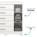 Ver imagem 4 de COMODA ACP RAYANE PRIME C/SAPATEIRA BRANCO SV