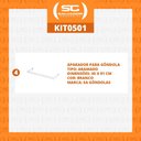 Ver imagem 2 de KIT - 4 aparador aramado em u 30x91cm Branco - Sa Gondolas