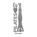 Ver imagem 3 de Adesivo Decorativo de Paredes Eu Amo Pilates 1,55 X 55