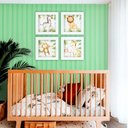 Ver imagem 1 de Papel de Parede Madeira Ripada MDF Clean - Várias Cores - Hortelã