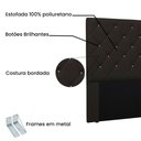 Ver imagem 3 de Cabeceira Cama Box Casal King 195cm Dora Corino Marrom