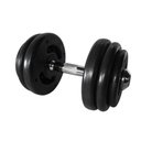 Ver imagem 1 de Dumbbell Injetado com Pegada Cromada Academia 20kg