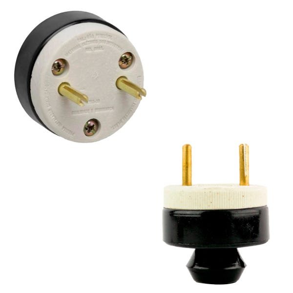 Conjunto Tomada Plug Macho Polarizada 2x20a Porcelana Foxlux - 3