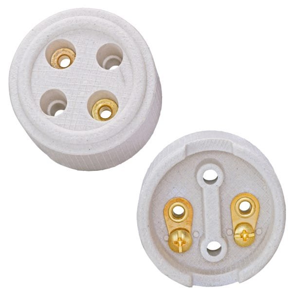 Conjunto Tomada Plug Macho Polarizada 2x20a Porcelana Foxlux - 2