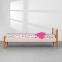 Ver imagem 1 de Cama Solteiro Noah com Pés Mel – Rosa Fosco Abra Casa