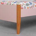 Ver imagem 3 de Cama Solteiro Noah com Pés Mel – Rosa Fosco Abra Casa