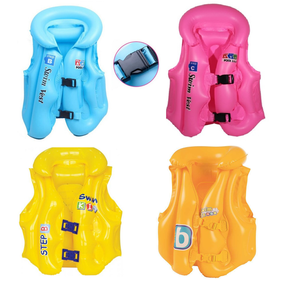Ver imagem 1 de Colete Inflável Boia para Piscina Praia Infantil Flutuador Salva Vidas para Criança e Bebê 10 a 35 k