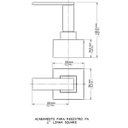Ver imagem 2 de Acabamento para Registro Docol Square (Fabrimar) 1" Chrome