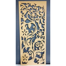 Painel Vazado Divisória Mdf Waimea Crú - 0,60x2,20m - 2