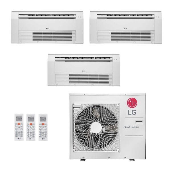 Ar Condicionado Multi Split Inverter Lg 30000 Btus 2x Evap Cassete 1 Via 12000 1x Evap 2834