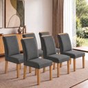 Ver imagem 1 de Conjunto 6 Cadeiras para Sala de Jantar Luisa