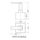 Ver imagem 2 de Acabamento para Registro Docol Square (Fabrimar) 1.1/2" e 1.1/4" Chrome