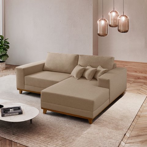Sofá Cronos 185cm Chaise Lado Direito Meu Sofá Online