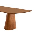 Ver imagem 4 de Mesa para Sala de Jantar Noronha 220cm Madeira Tampo Barril Laminado Moderna Mobília