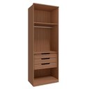 Ver imagem 2 de Modulo 2 Portas e 3 Gavetas Setiba Plus 245 Cm Rimo Jequitibá/branco