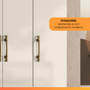 Ver imagem 5 de Guarda Roupas Solteiro 4 Portas 2 Gavetas Armany Madeirado/off White