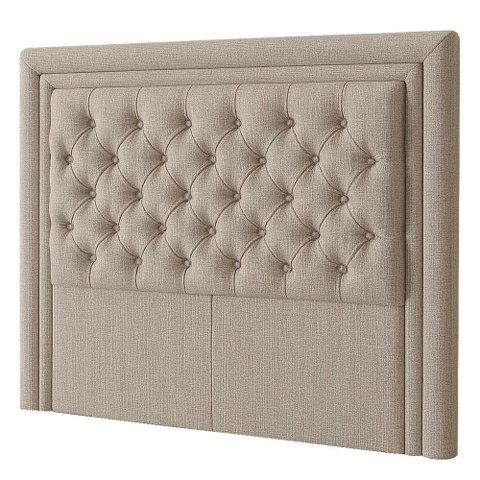 Cabeceira Casal Queen 160 Cm Elegance Linho Bege - Nexta Casa