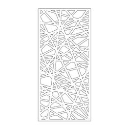 Painel Vazado Divisória Mdf Veneza Branco - 0,60x2,40m - 3