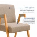 Ver imagem 5 de Kit 8 Cadeiras com Braço para Sala de Jantar com Pés Madeira Maciça Isis