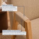 Ver imagem 6 de Kit 8 Cadeiras com Braço para Sala de Jantar com Pés Madeira Maciça Isis