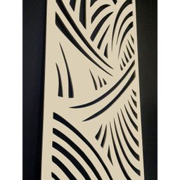 Painel Vazado Divisória Mdf Madagascar Crú - 0,60x2,40m - 5