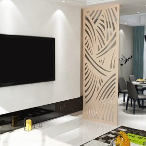 Painel Vazado Divisória Mdf Madagascar Crú - 0,90x2,40m