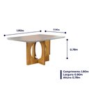 Ver imagem 7 de Conjunto Sala de Jantar 6 Lugares Mesa Barcelona e 6 Cadeiras Azul Turquesa Escuro