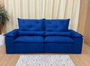 Ver imagem 3 de Sofá Retrátil e Reclinável 2,00m em Tecido Veludão C/ Pillow Nos Braços Athenas - Montagem Inclusa:a