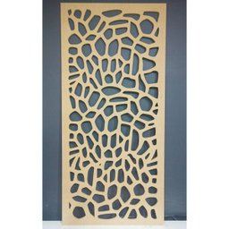Painel Vazado Divisória Mdf Atenas Crú - 0,60x2,20m - 2