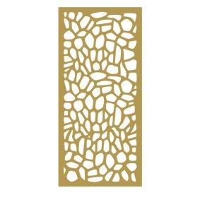 Painel Vazado Divisória Mdf Atenas Crú - 0,60x2,60m