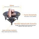 Ver imagem 5 de Lareira 52cm P/ Jardim Fogueira Externa Portatil a Lenha