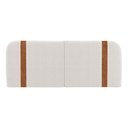 Ver imagem 6 de Cabeceira Painel Orgânico Cama Box Casal Padrão Flay 140cm Dobrável Bouclé Off White - Desk Design