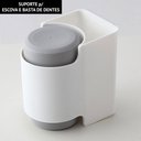 Ver imagem 2 de Suporte Para Parede Porta Escova Pasta De Dente Com Copo Enxágue