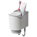 Ver imagem 1 de Suporte Para Parede Porta Escova Pasta De Dente Com Copo Enxágue