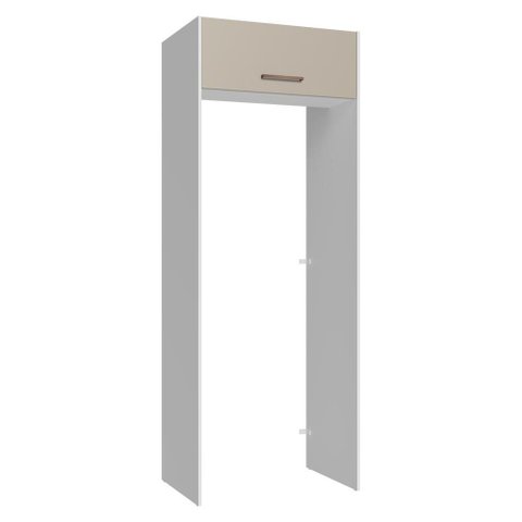 Porta-geladeira 83 Cm 1 Porta Basculante Branco/crema Agata Madesa