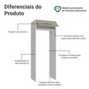 Ver imagem 3 de Porta-geladeira 83 Cm 1 Porta Basculante Branco/crema Agata Madesa