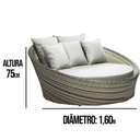 Ver imagem 3 de Kit 4 Cadeiras e Mesa, 2 Espreguiçadeiras, 1 Balanço Ninho e 1 Chaise em Alumínio