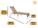 Ver imagem 7 de Kit 4 Cadeiras e Mesa, 2 Espreguiçadeiras, 1 Balanço Ninho e 1 Chaise em Alumínio