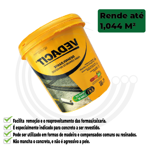 Desmoldante Para Formas Desmol Cd (balde 3,6 L) - Vedacit - 2