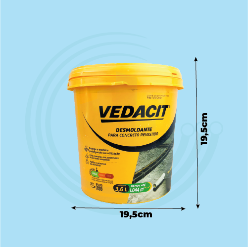 Desmoldante Para Formas Desmol Cd (balde 3,6 L) - Vedacit - 3