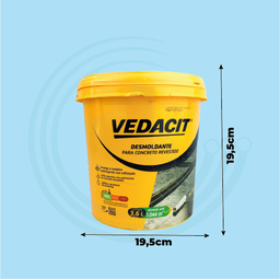 Desmoldante para Formas Desmol Cd (balde 3,6 L) - Vedacit - 3