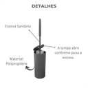 Ver imagem 3 de Escova Sanitária Coza Serene - Abertura Inteligente - Chumbo