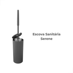 Escova Sanitária Coza Serene - Abertura Inteligente - Chumbo - 2