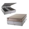 Conjunto Box Baú King San Diego Branco 193x203x74 Espuma D33 - 2