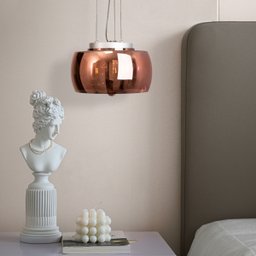Pendente Plafon Sobrepor Cristal Ø28cm Yamamura - 2