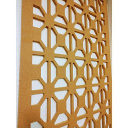 Painel Vazado Divisória Mdf Madrid Crú - 0,90x2,60m - 3