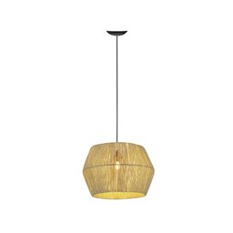 Pendente Luminária de Teto em Sisal Decoração Quarto Sala:pendente Palha - 1