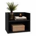 Ver imagem 6 de Mesa de Cabeceira Vivian Preto Suspensa MDF para Quarto