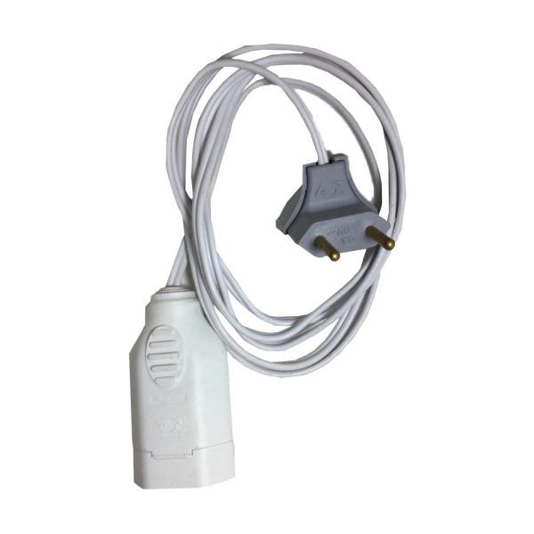 Extensão Cabo Paralelo 10/20a 55 Metros Plug 90º 2x1,0mm - 2